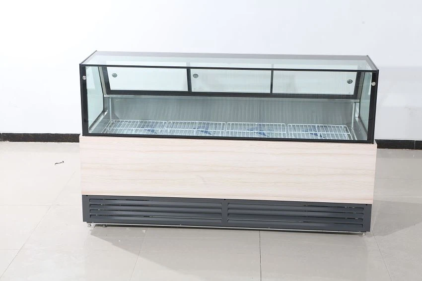 Square direct cooling display fridge counter