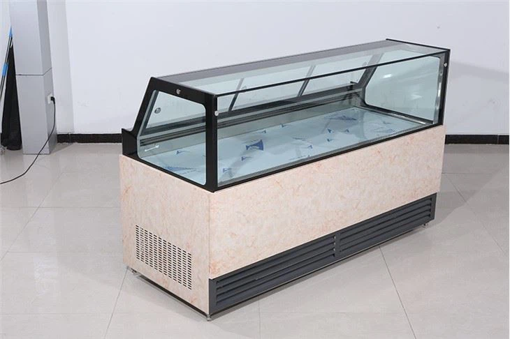 Square Air Cooling Showcase Counter Freezer