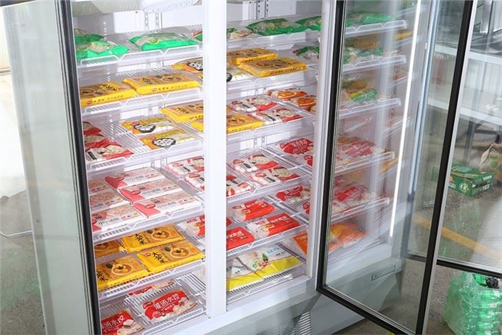 Glass Door Freezer Display