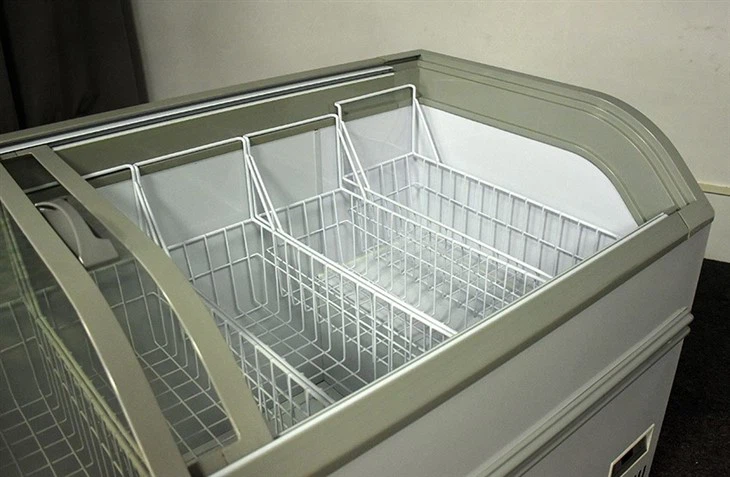 Curved Glass Food Freezer
